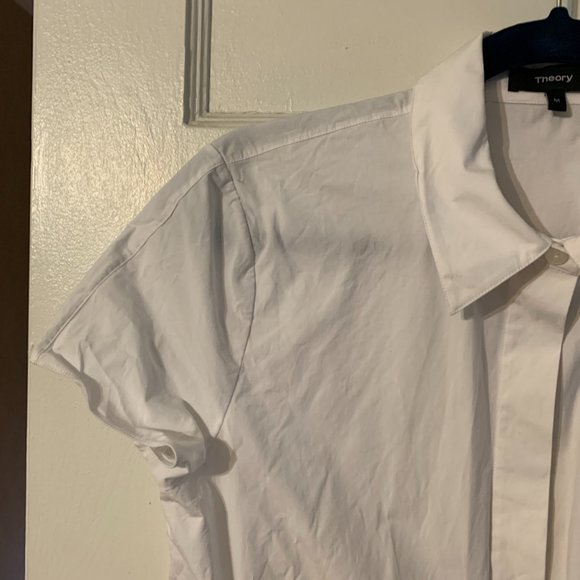 Theory White Peplum Blouse - Picture 5 of 8